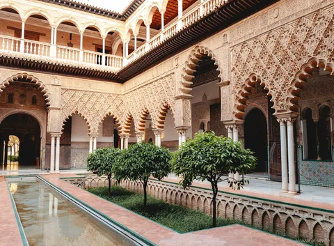 Visite VIP en accès anticipé à l'Alcazar de Séville, palais vide avant l'ouverture