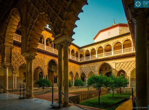 Bezoek met gids aan de Real Alcázar van Sevilla, onderdeel van de combinatietour