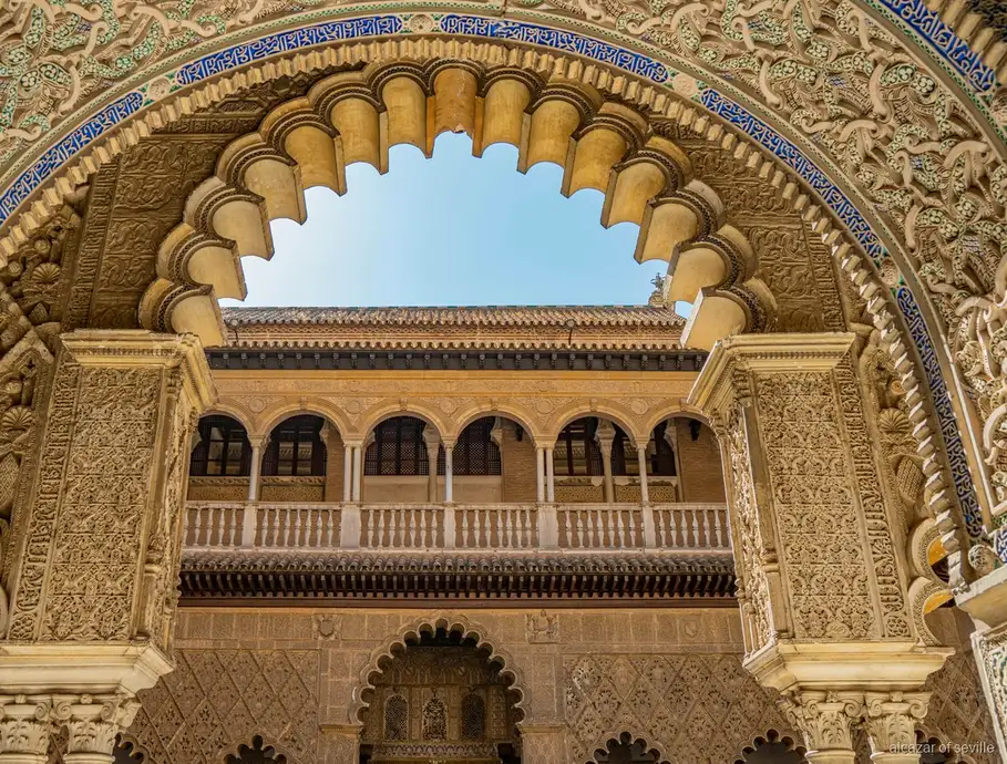 Royal Alcázar of Seville audioguide-billet, paladsets gårdhave
