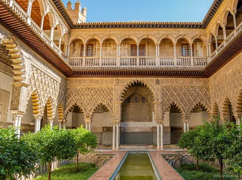 Alcázar of Seville Besuch ohne Führung mit mobiler Audioguide-App