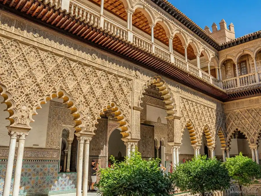 Prinzengarten innerhalb der Audioguide-Route im Royal Alcázar of Seville