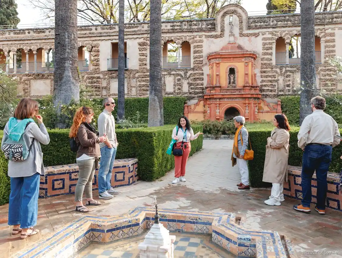 VIP-tur i Royal Alcázar of Seville, folkfri Salón de Embajadores