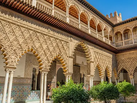 Giardino del Principe all'interno del percorso audioguidato del Real Alcázar di Siviglia