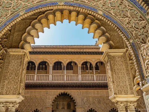 Billet avec audioguide de l'Alcazar de Séville, cour du palais