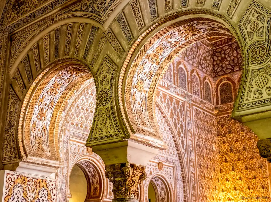 Salón de Embajadores dome inside the Royal Alcázar of Seville