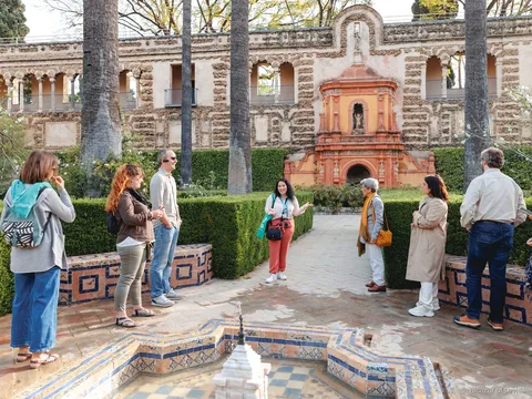 Sevilla Royal Alcazar VIP turu, kalabalıksız Salón de Embajadores
