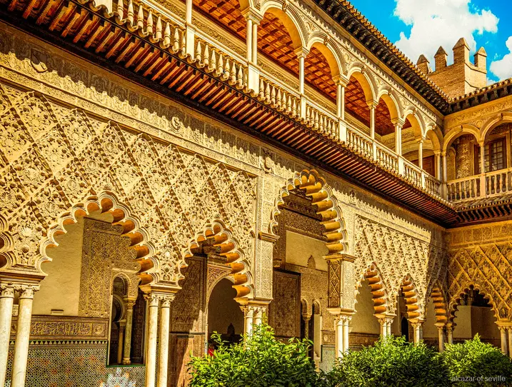 Cúpula del Salón de Embajadores, parada del tour guiado del Real Alcázar de Sevilla