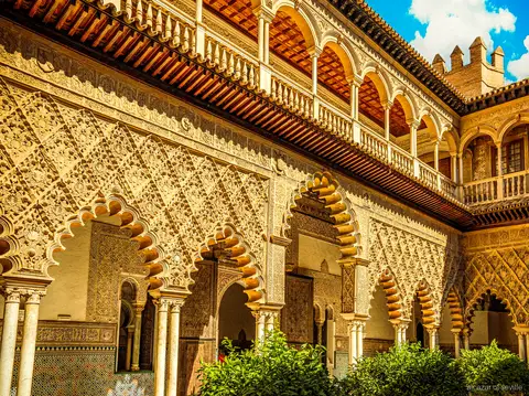 Coupole du Salón de Embajadores, étape de la visite guidée de l'Alcazar de Séville